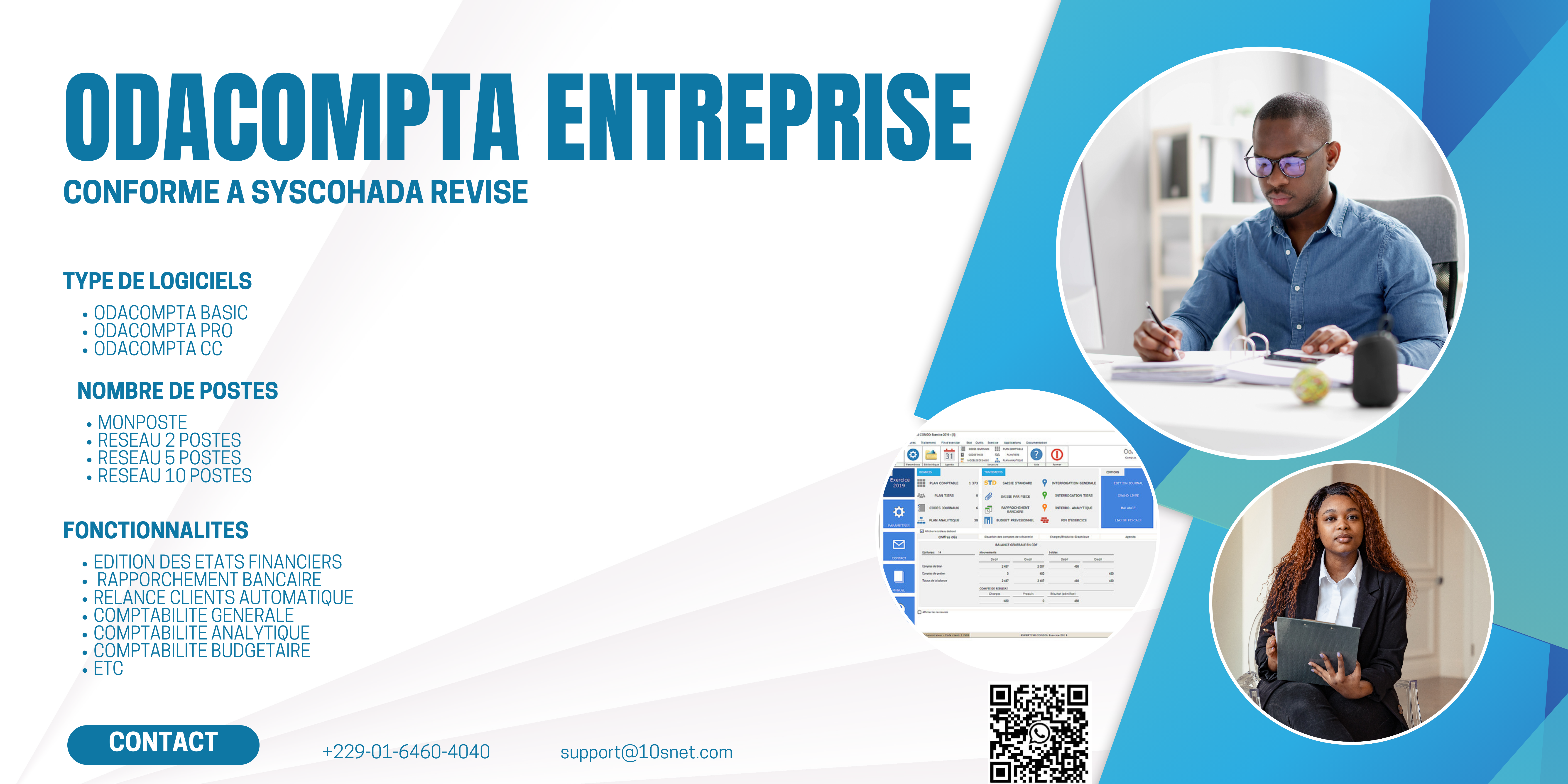Illustration d'image sur OdaCOMPTA un logiciel comptable SysCohada Révisé