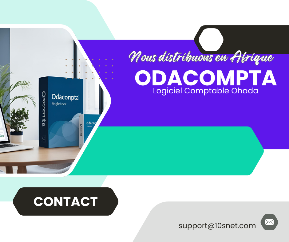 Illustration d'image pour le Logiciel Comptable SYCEBNL montrant un Pack de logiciel OdaCompta